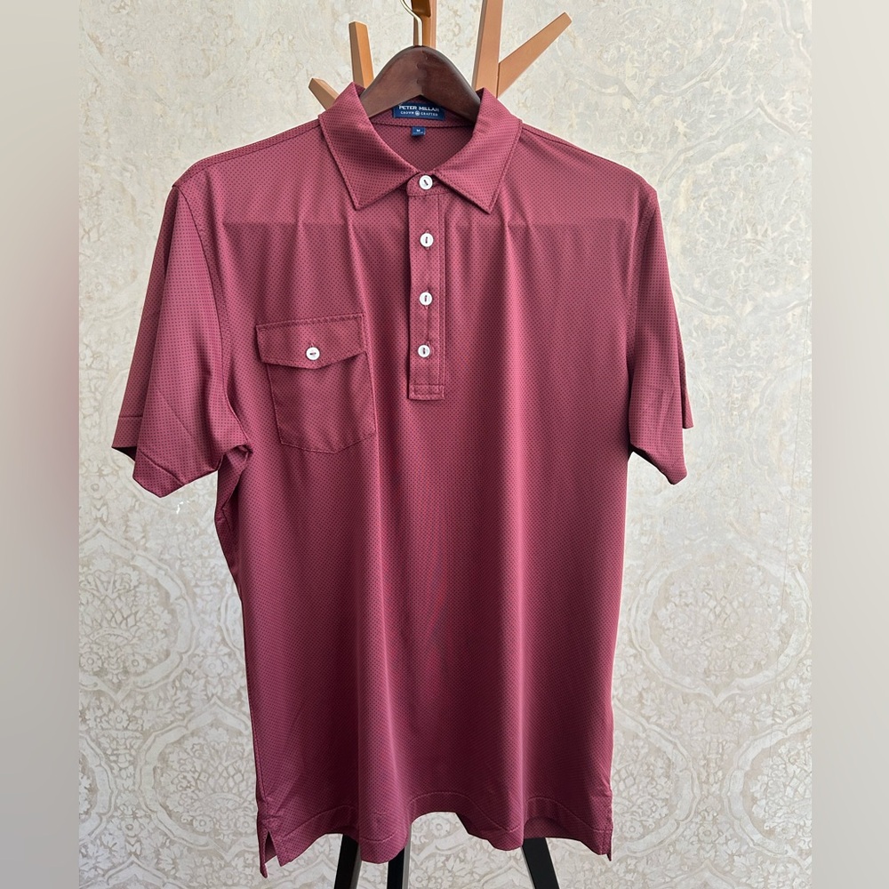 Peter Millar Men’s Polo shirt. Performance material Men’s Medium